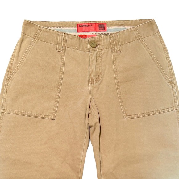 MOSSissue Capri‎ Cargo Capri  Wide Leg Cotton Khaki  & Army Green Lot of 2  SZ 5 - Picture 3 of 16